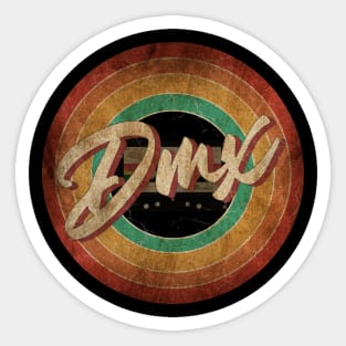 Dmx Vintage Circle Art Sticker